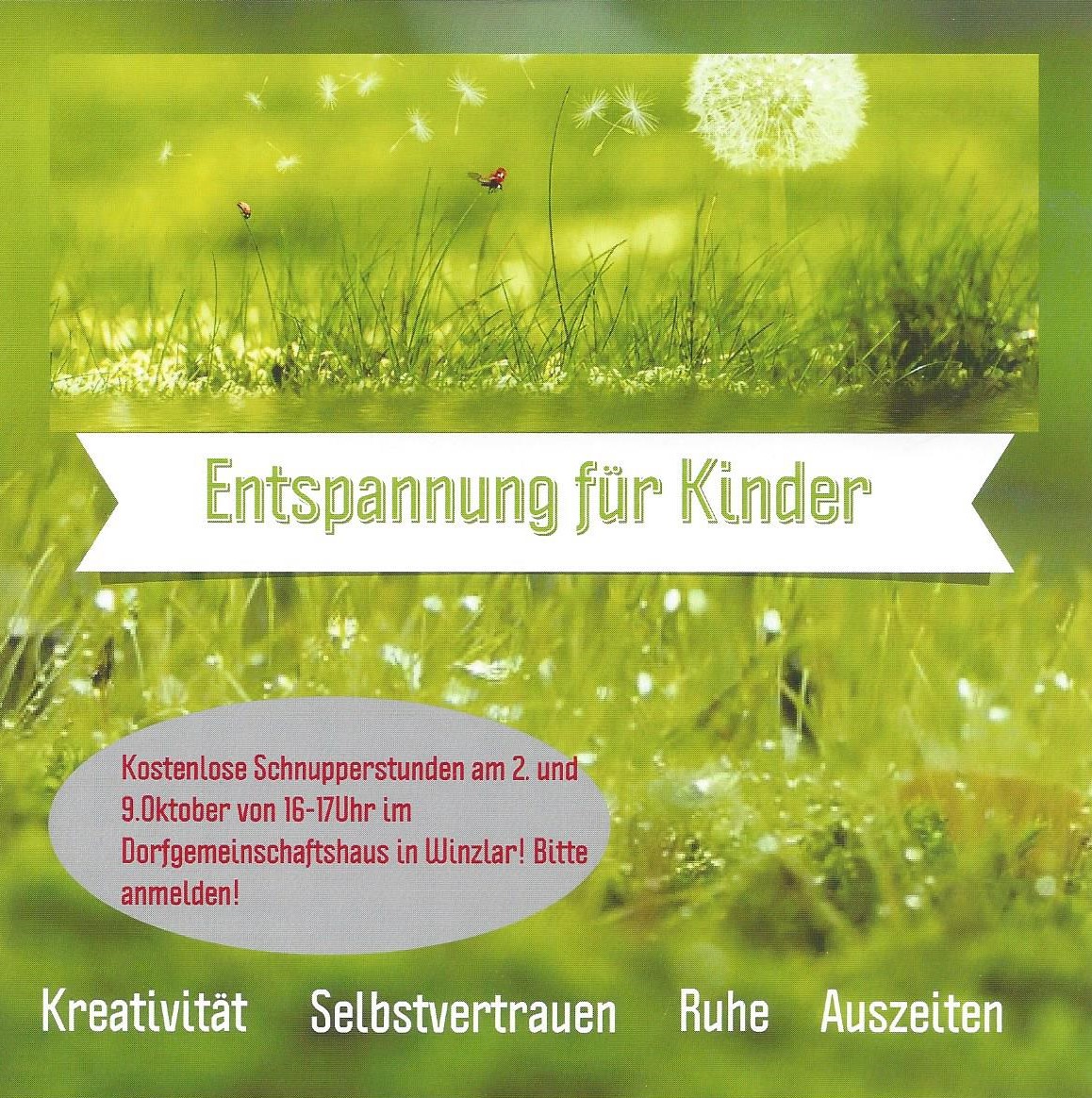 NEU: Entspannung für Kinder